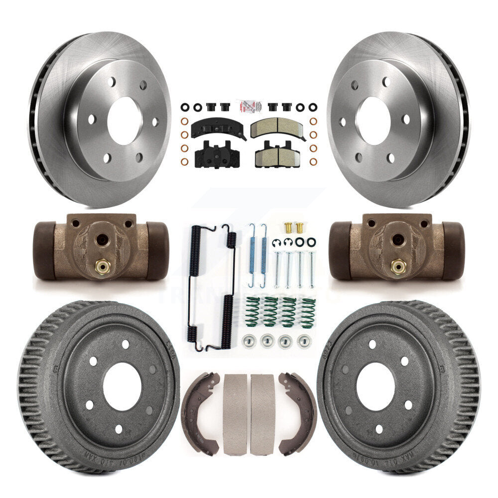 Kit de tambour à plaquettes semi-métalliques, Rotor de frein à disque avant et arrière (9 pièces) pour Chevrolet K150