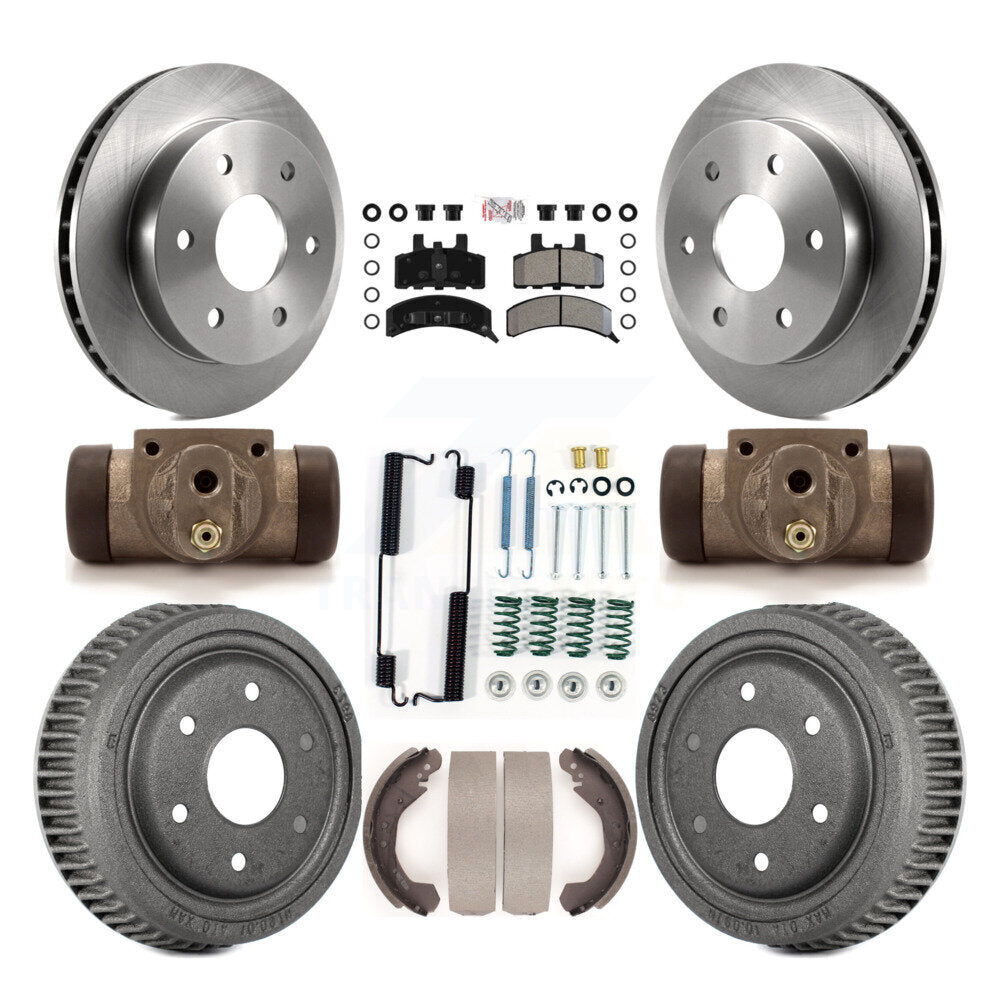 Kit de tambour à plaquettes semi-métalliques, Rotor de frein à disque avant et arrière (9 pièces) pour Chevrolet K150