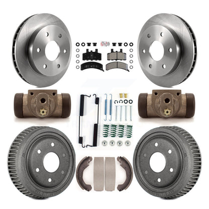 Kit de tambour à plaquettes semi-métalliques, Rotor de frein à disque avant et arrière (9 pièces) pour Chevrolet K150