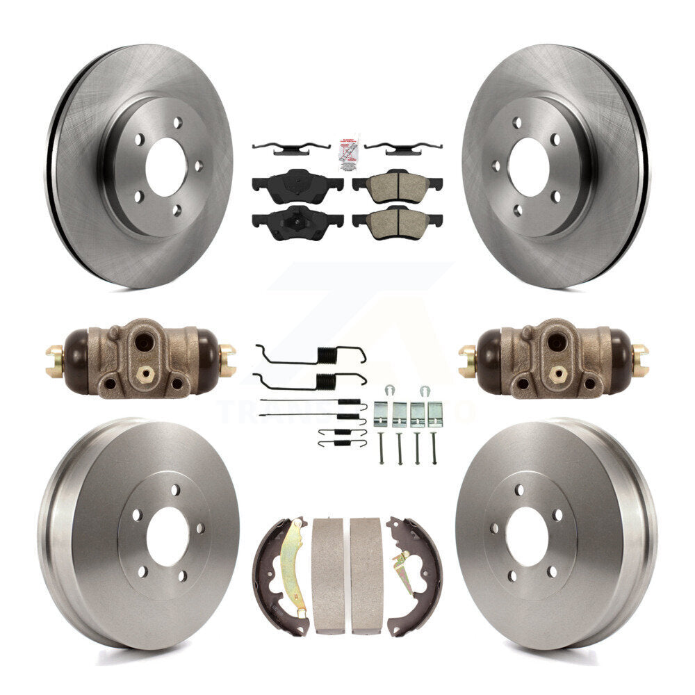 Kit de tambours à plaquettes semi-métalliques pour rotors de frein avant et arrière (9 pièces) pour Ford Escape Mercur