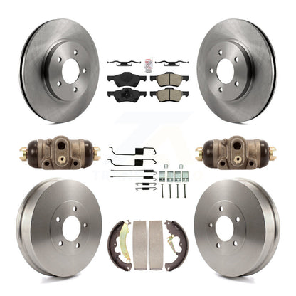 Kit de tambours à plaquettes semi-métalliques pour rotors de frein avant et arrière (9 pièces) pour Ford Escape Mercur
