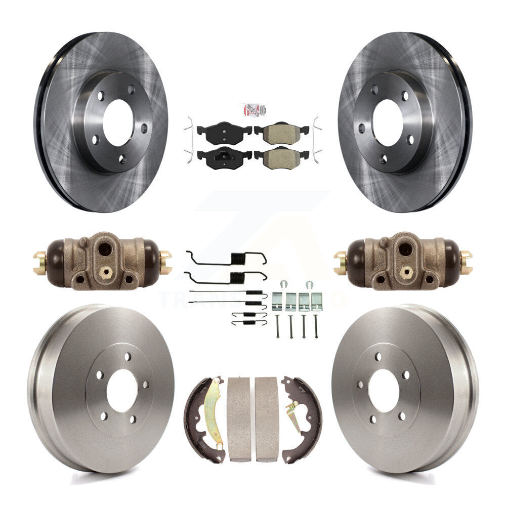 Kit de tambours à plaquettes semi-métalliques pour rotors de frein avant et arrière (9 pièces) pour Ford Escape Mercur
