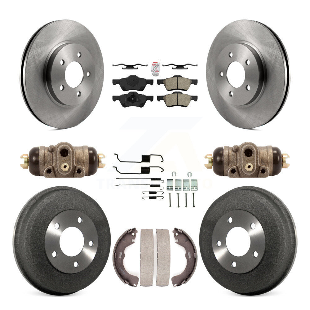 Kit de tambours à plaquettes semi-métalliques pour rotors de frein avant et arrière (9 pièces) pour Ford Escape Mercur