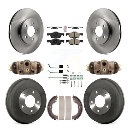 Kit de tambours à plaquettes semi-métalliques pour rotors de frein avant et arrière (9 pièces) pour Ford Escape Mercur