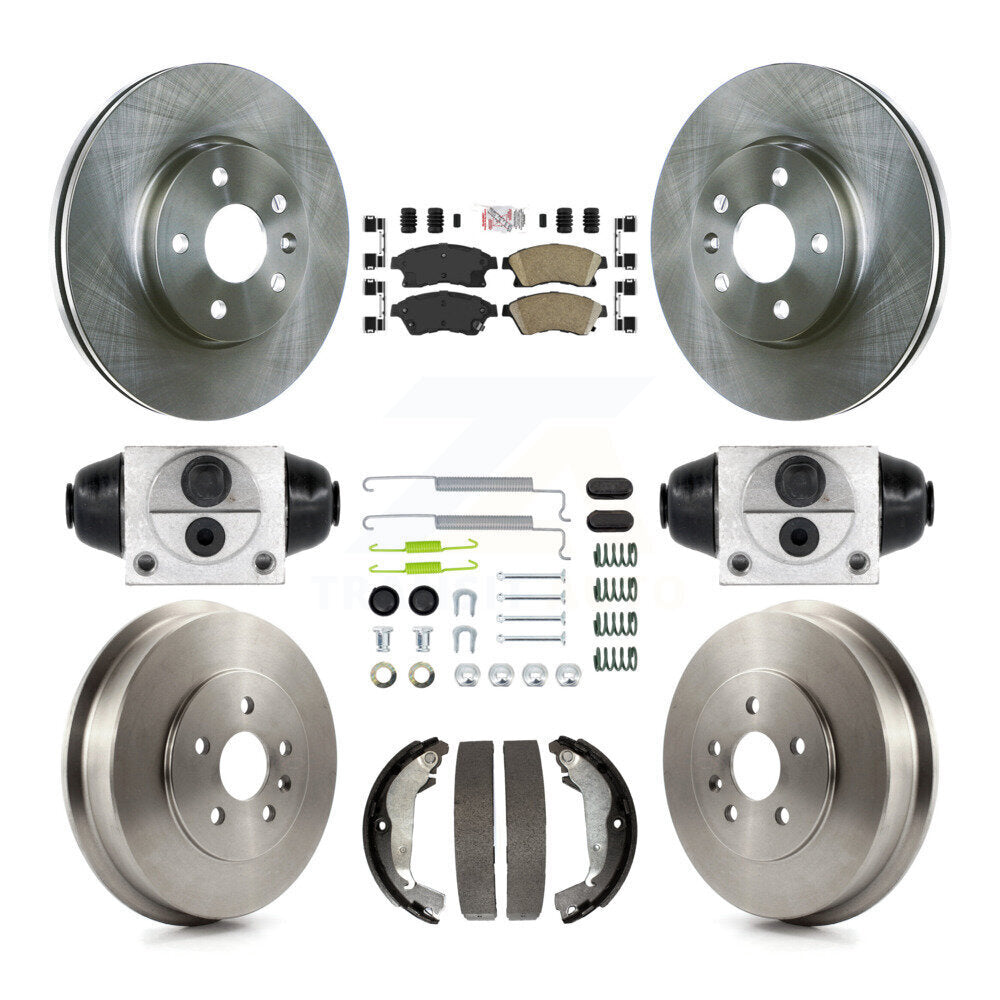 Kit de plaquettes et de tambours en céramique, Rotors de frein avant et arrière (9 pièces) pour Chevrolet Cruze Limite