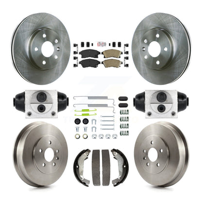 Kit de plaquettes et de tambours en céramique, Rotors de frein avant et arrière (9 pièces) pour Chevrolet Cruze Limite