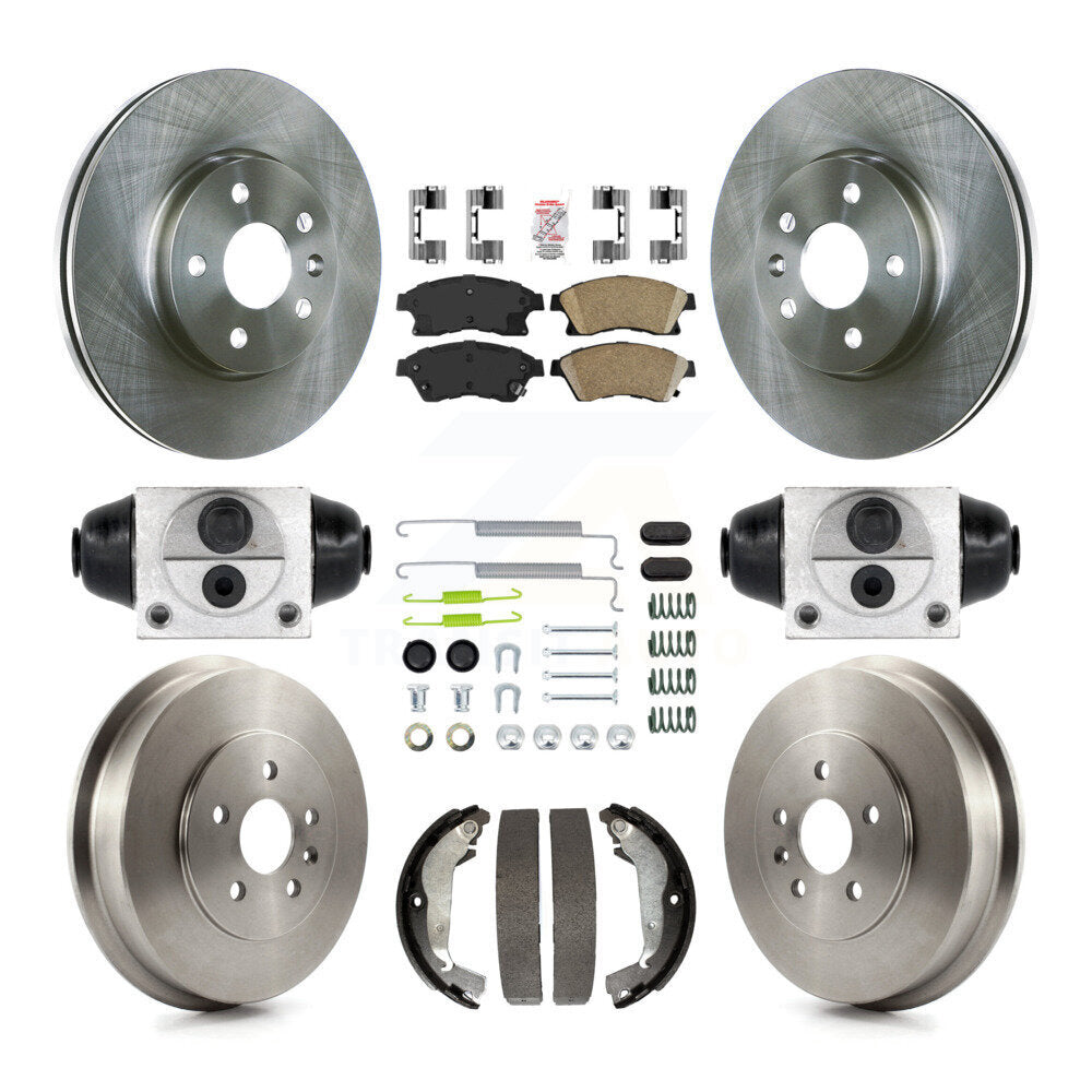 Kit de plaquettes et de tambours en céramique, Rotors de frein avant et arrière (9 pièces) pour Chevrolet Cruze Limite