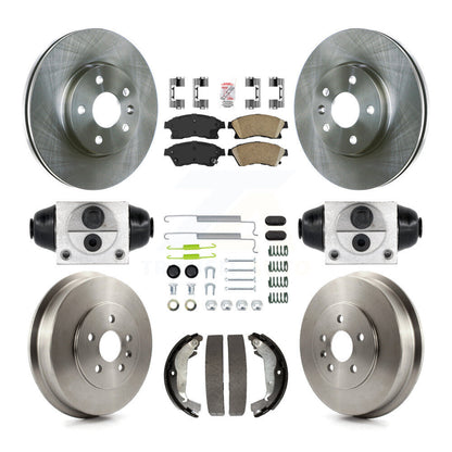 Kit de plaquettes et de tambours en céramique, Rotors de frein avant et arrière (9 pièces) pour Chevrolet Cruze Limite