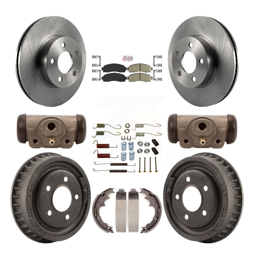 Kit de tambours à plaquettes en céramique pour rotors de frein avant et arrière (9 pièces) pour Ford Ranger 4W 2004-2009
