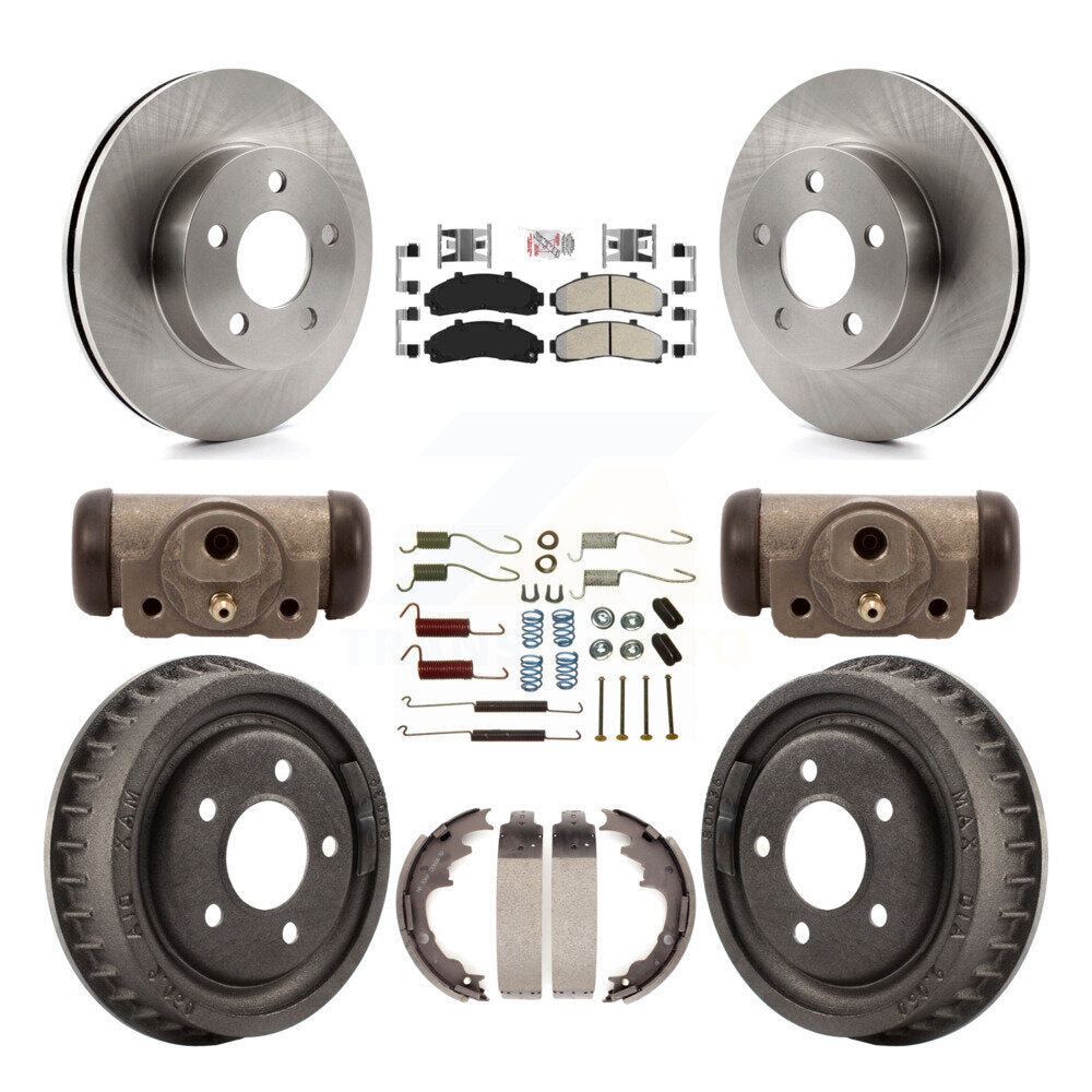 Kit de tambour à plaquettes semi-métalliques, Rotor de frein à disque avant et arrière (9 pièces) pour Ford Ranger 4W