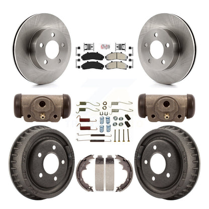 Kit de tambour à plaquettes semi-métalliques, Rotor de frein à disque avant et arrière (9 pièces) pour Ford Ranger 4W