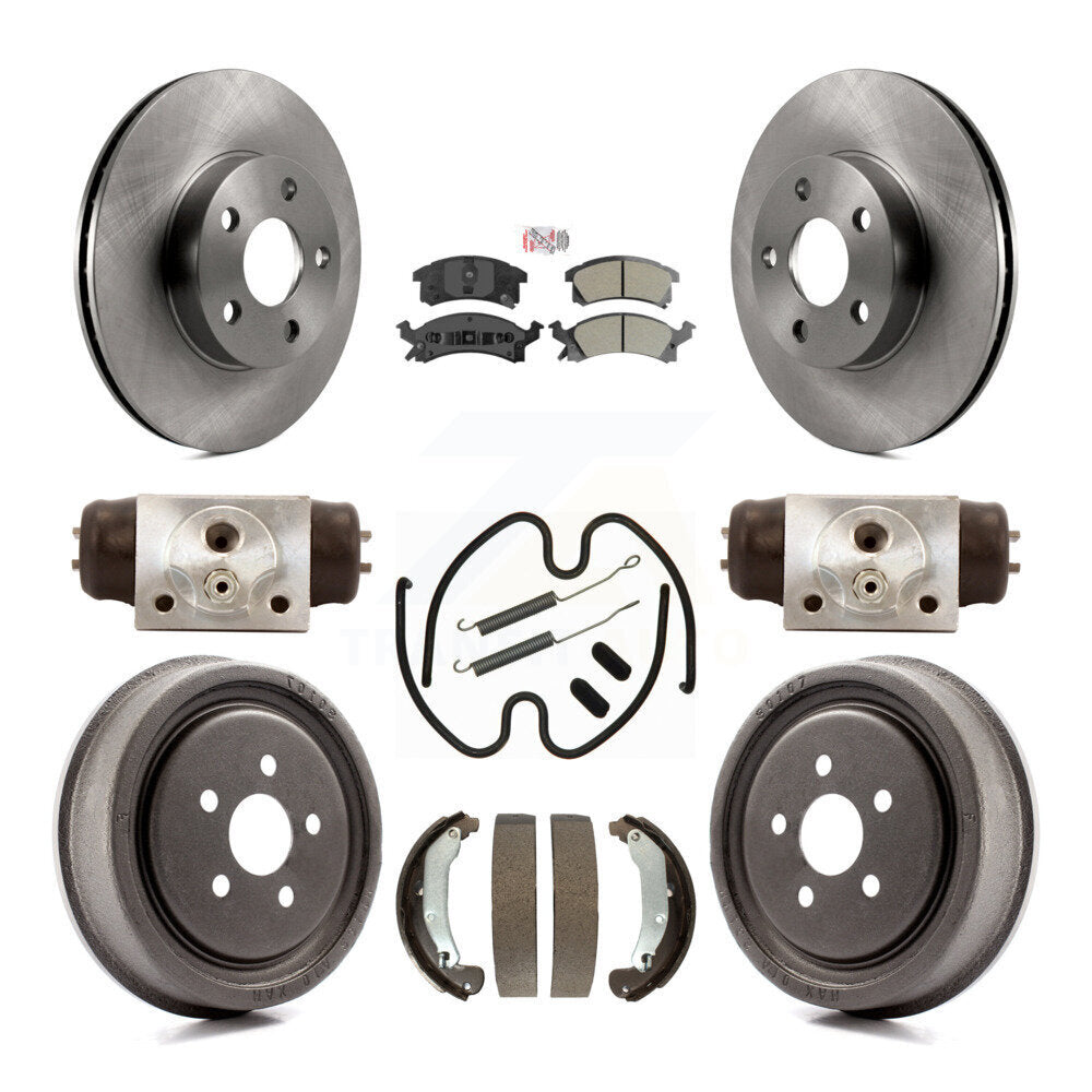 Kit de tambour à plaquettes semi-métalliques, Rotor de frein à disque avant et arrière (9 pièces) pour Pontiac Sunfir