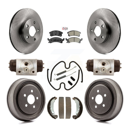 Kit de tambour à plaquettes semi-métalliques, Rotor de frein à disque avant et arrière (9 pièces) pour Pontiac Sunfir