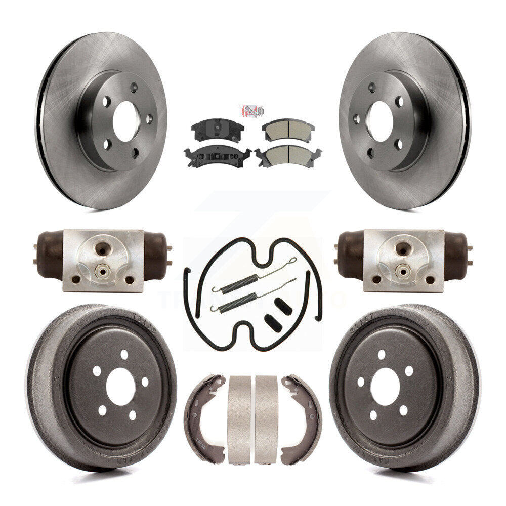 Kit de plaquettes et tambours semi-métalliques pour Rotor de frein avant et arrière (9 pièces) pour Chevrolet Cavalie