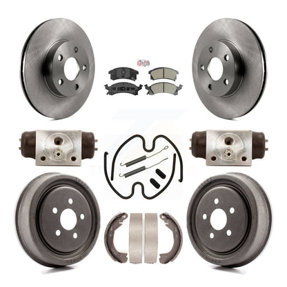 Kit de plaquettes et tambours semi-métalliques pour Rotor de frein avant et arrière (9 pièces) pour Chevrolet Cavalie