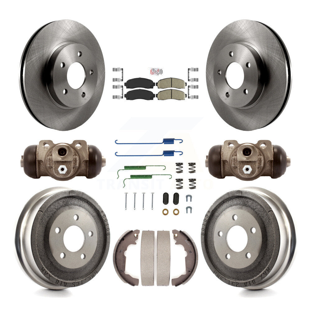 Kit de plaquettes et de tambour en céramique pour Rotor de frein avant et arrière (9 pièces) pour Chevrolet Equinox Satur