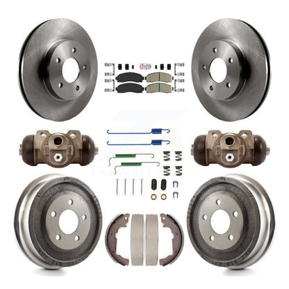 Kit de plaquettes et de tambour en céramique pour Rotor de frein avant et arrière (9 pièces) pour Chevrolet Equinox Satur