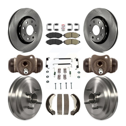 Kit de tambour à plaquettes semi-métalliques pour Rotor de frein avant et arrière (9 pièces) pour Chevrolet Aveo Aveo