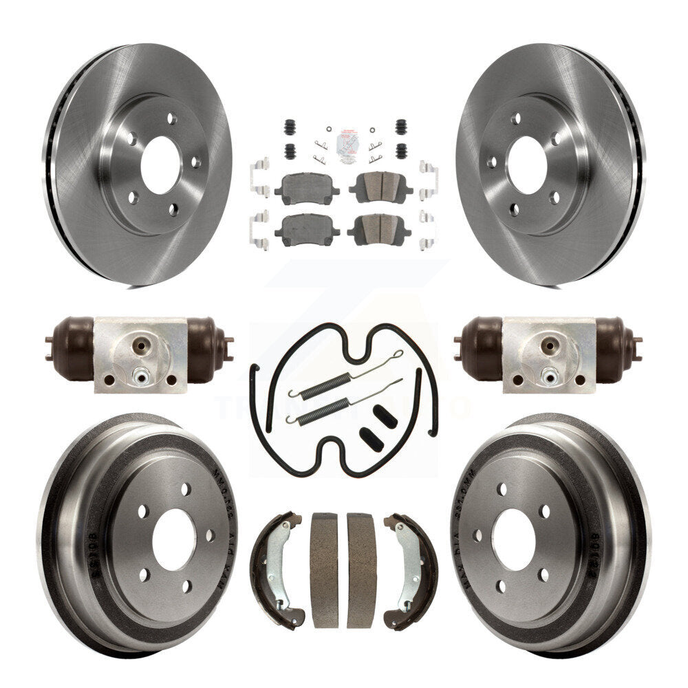 Rotors de frein à disque avant et arrière, plaquettes en céramique et Kit de tambour (9 pièces) pour Chevrolet HHR