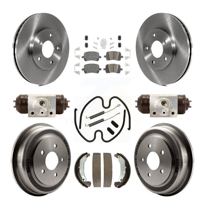 Rotors de frein à disque avant et arrière, plaquettes en céramique et Kit de tambour (9 pièces) pour Chevrolet HHR