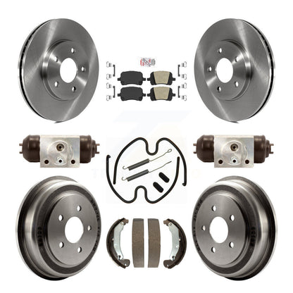Rotors de frein à disque avant et arrière, plaquettes en céramique et Kit de tambour (9 pièces) pour Chevrolet HHR