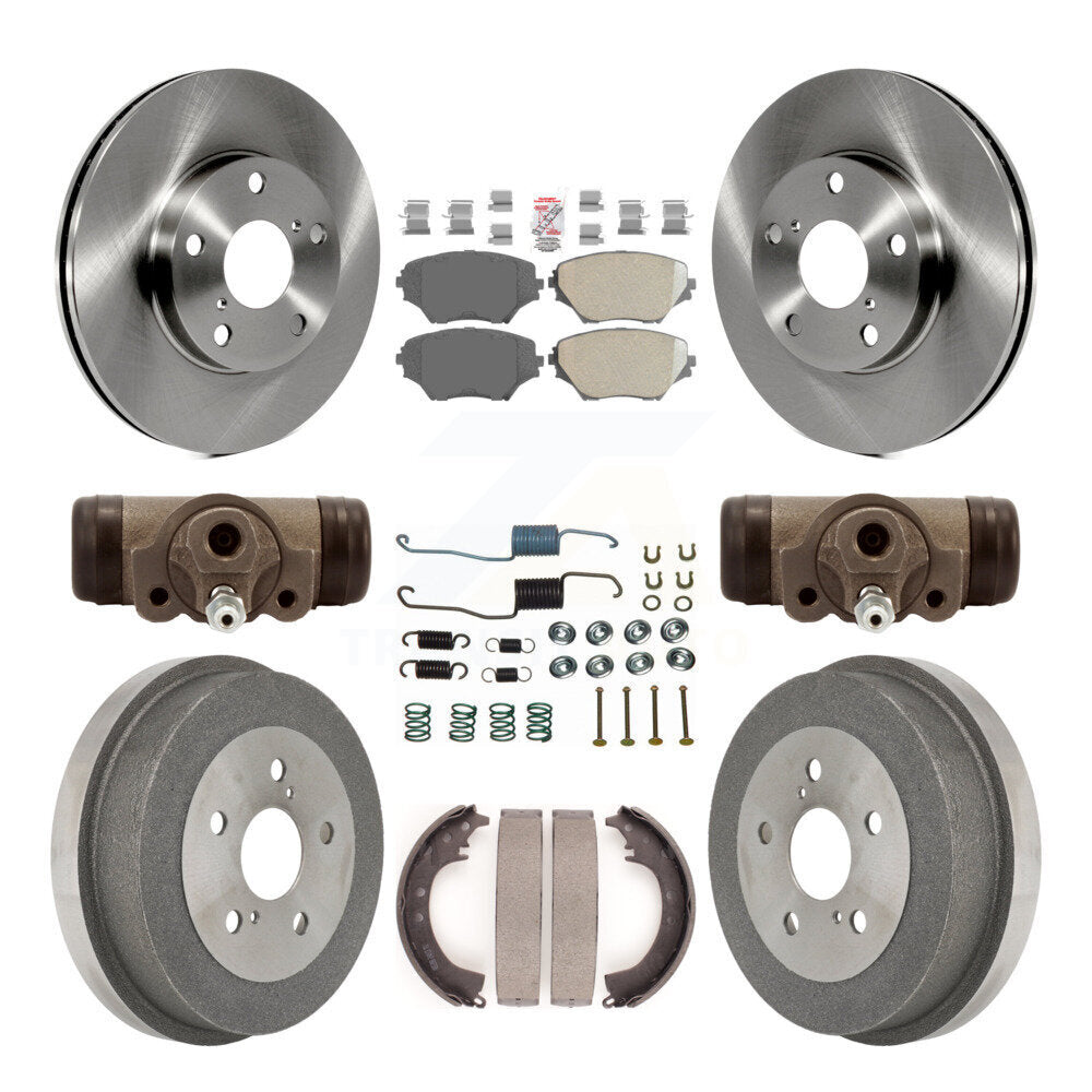 Kit de tambours à plaquettes en céramique pour rotors de frein avant et arrière (9 pièces) pour moteur à gaz Toyota RAV4 02