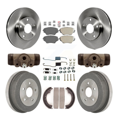 Kit de tambours à plaquettes en céramique pour rotors de frein avant et arrière (9 pièces) pour moteur à gaz Toyota RAV4 02