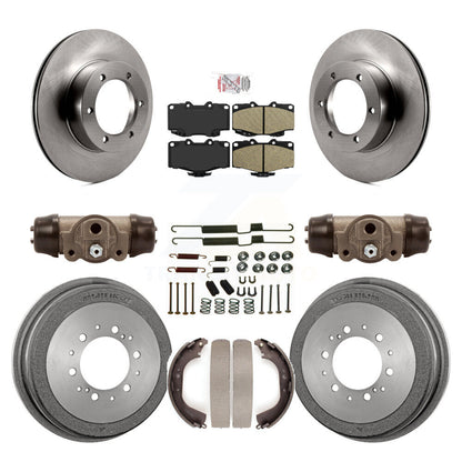 Kit de tambour à plaquettes en céramique, Rotor de frein à disque avant et arrière (9 pièces) pour Toyota Pickup 4Runne