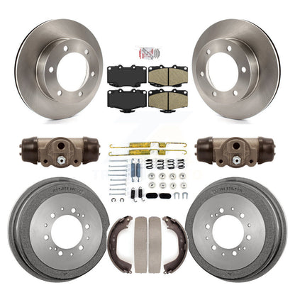 Rotors de frein à disque avant et arrière, plaquettes en céramique et Kit de tambour (9 pièces) pour Toyota Tacoma