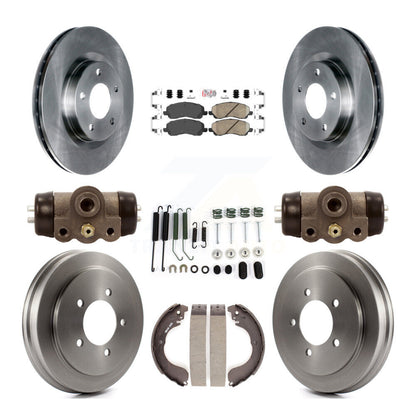Kit de tambour de tampon en céramique de Rotor de frein avant et arrière (9 pièces) pour Jeep Patriot Compass Dodg