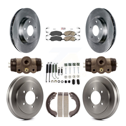 Kit de tambour de tampon en céramique de Rotor de frein avant et arrière (9 pièces) pour Jeep Patriot Compass Dodg