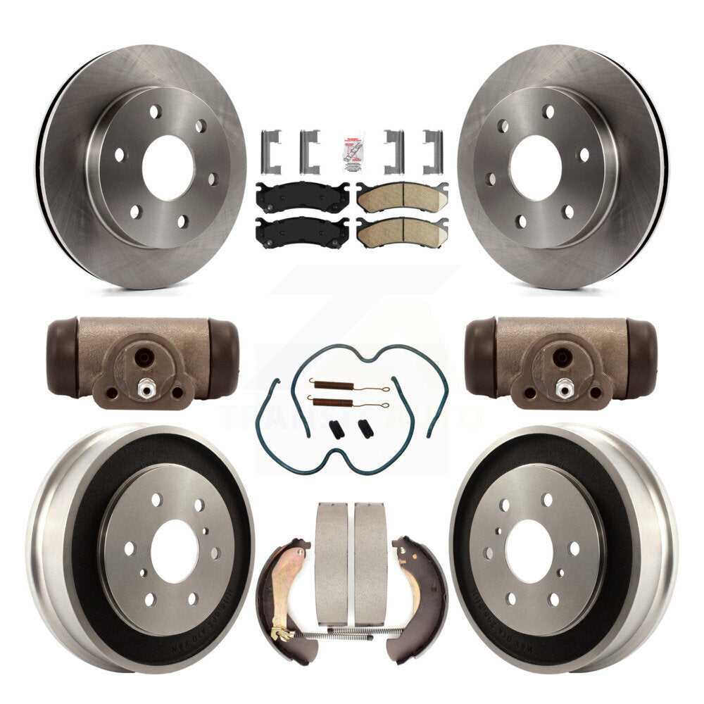 Kit de plaquettes et de tambour en céramique pour Rotor de frein avant et arrière (9 pièces) pour Chevrolet Silverado 150