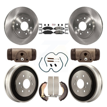 Rotors de frein avant et arrière, Kit de tambour à plaquettes semi-métalliques (9 pièces) pour Chevrolet Silverad