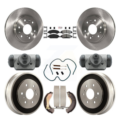 Rotors de frein avant et arrière, Kit de tambour à plaquettes semi-métalliques (9 pièces) pour Chevrolet Silverad