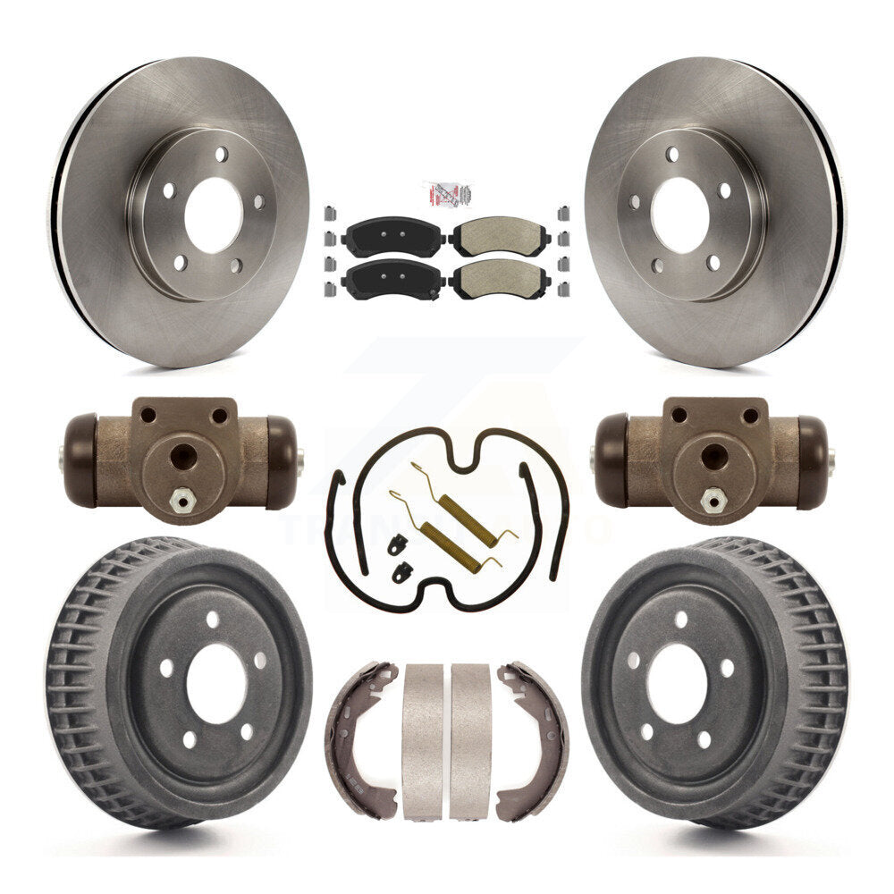 Kit de tambour à plaquettes semi-métalliques, Rotor de frein à disque avant et arrière (9 pièces) pour Pontiac Montan