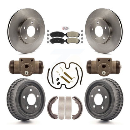 Kit de tambour à plaquettes semi-métalliques, Rotor de frein à disque avant et arrière (9 pièces) pour Pontiac Montan