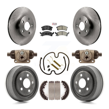 Kit de tambour à plaquettes semi-métalliques, Rotor de frein à disque avant et arrière (9 pièces) pour Pontiac Sunfir