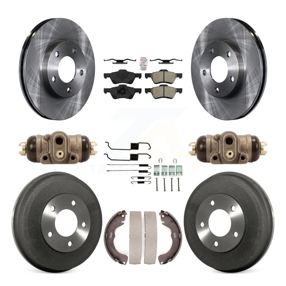 Kit de tambour à plaquettes semi-métalliques, Rotor de frein à disque avant et arrière (9 pièces) pour Mercury Marine
