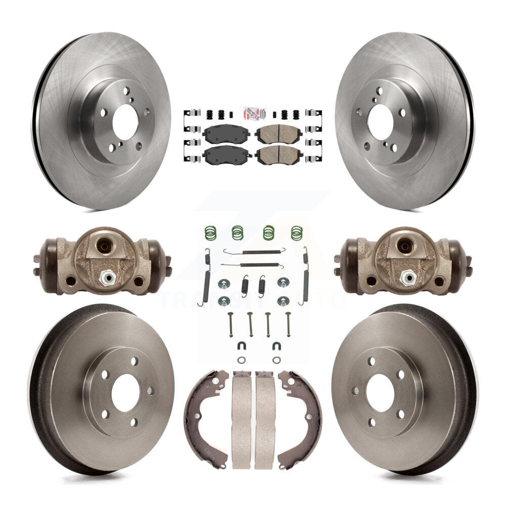 Rotors de frein avant et arrière, Kit de tampons et tambours en céramique (9 pièces) pour Subaru Forester Imprez