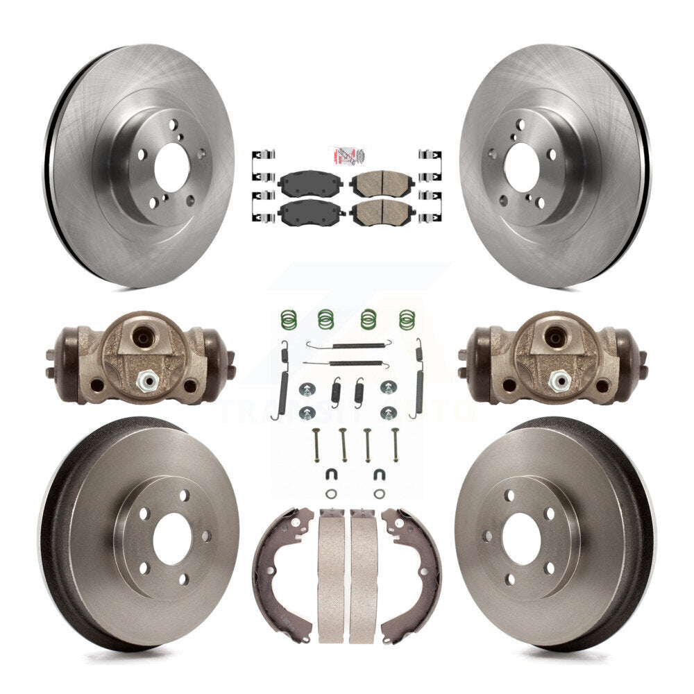 Rotors de frein avant et arrière, Kit de tampons et tambours en céramique (9 pièces) pour Subaru Forester Imprez