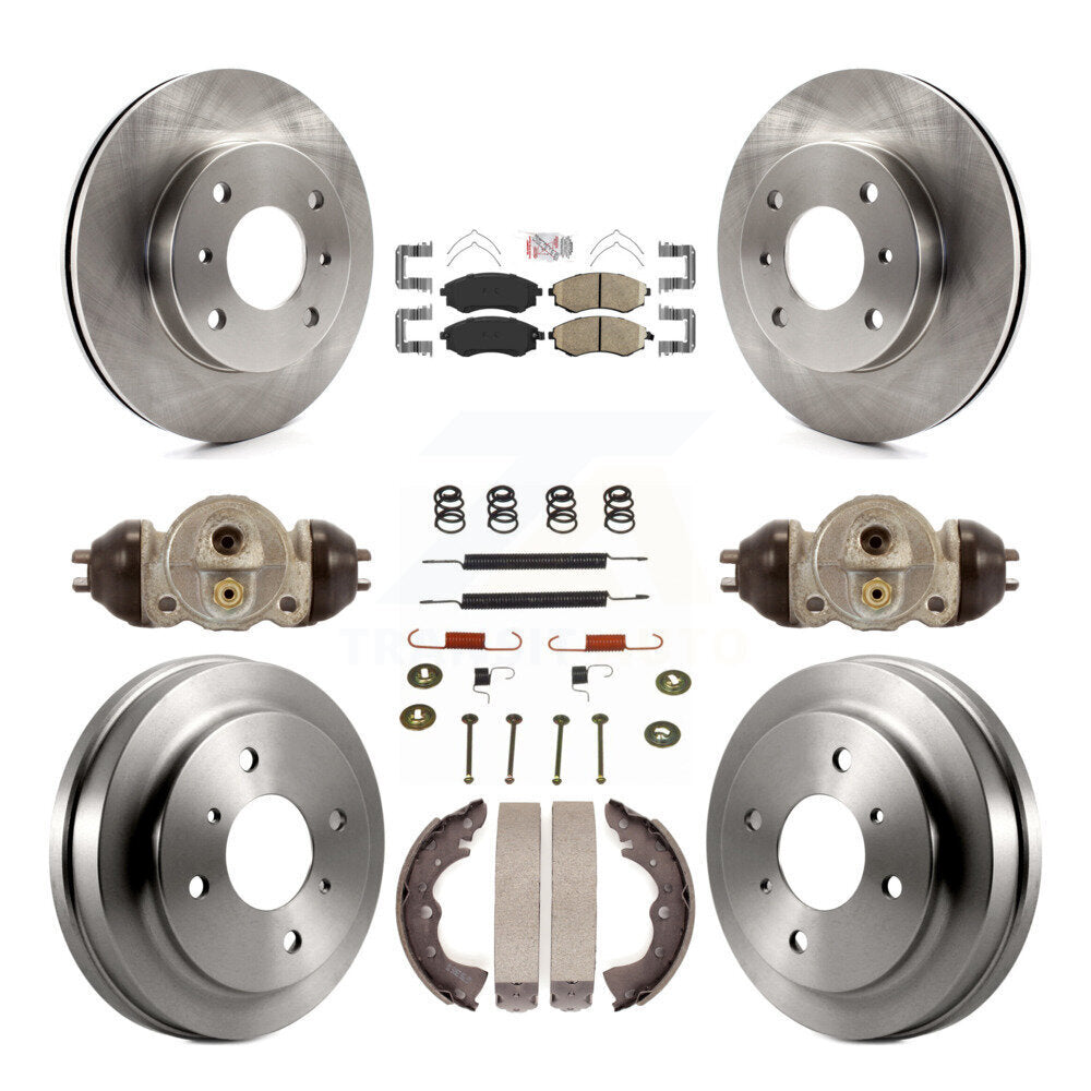 Kit de plaquettes et de tambour en céramique pour rotor de frein avant et arrière (9 pièces) pour Nissan Sentra 1.8 03-06