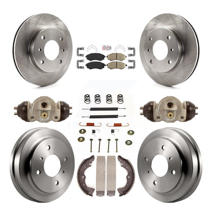 Kit de plaquettes et de tambour en céramique pour rotor de frein avant et arrière (9 pièces) pour Nissan Sentra 1.8 03-06