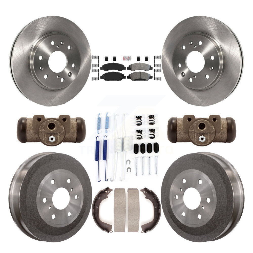 Kit de tambour à plaquettes semi-métalliques, Rotor de frein à disque avant et arrière (9 pièces) pour GMC Sierra 150