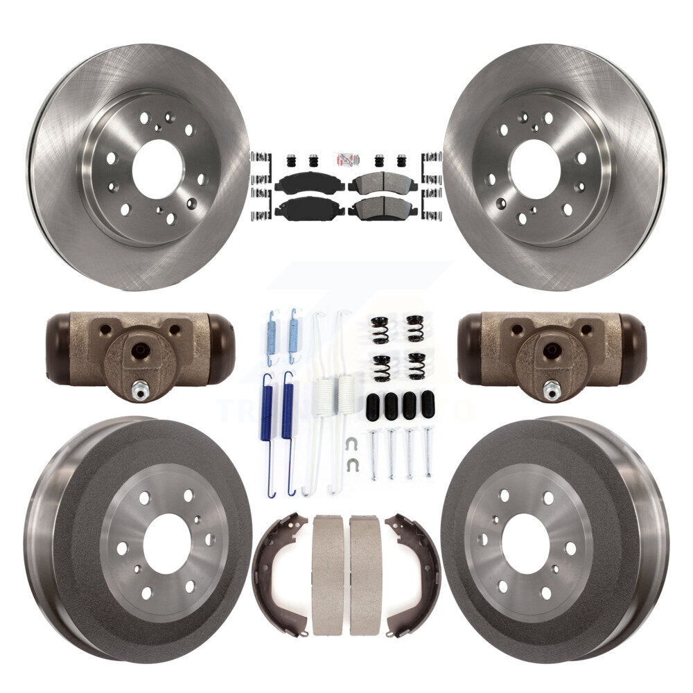 Kit de tambour à plaquettes semi-métalliques, Rotor de frein à disque avant et arrière (9 pièces) pour GMC Sierra 150