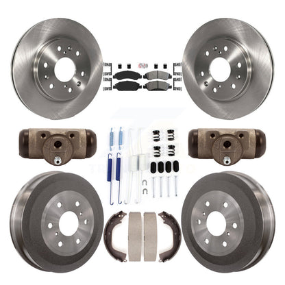 Kit de tambour à plaquettes semi-métalliques, Rotor de frein à disque avant et arrière (9 pièces) pour GMC Sierra 150