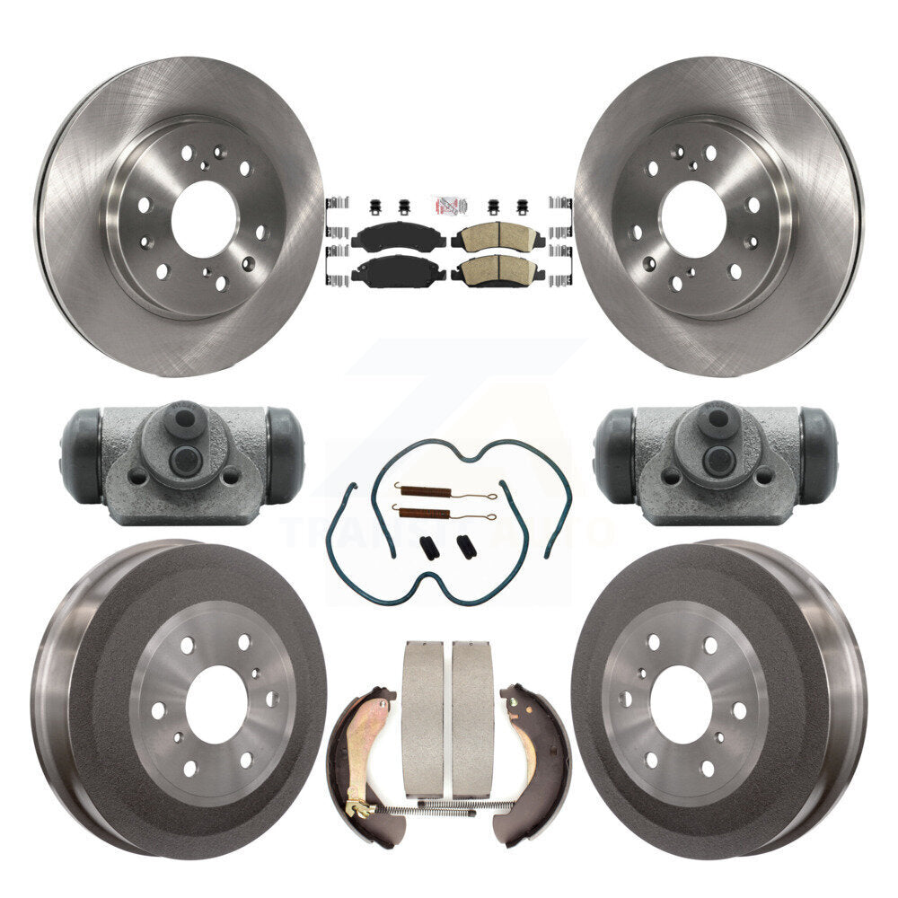 Kit de plaquettes et de tambour en céramique pour Rotor de frein avant et arrière (9 pièces) pour Chevrolet Silverado 150
