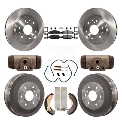 Rotors de frein avant et arrière, Kit de tambour à plaquettes semi-métalliques (9 pièces) pour Chevrolet Silverad