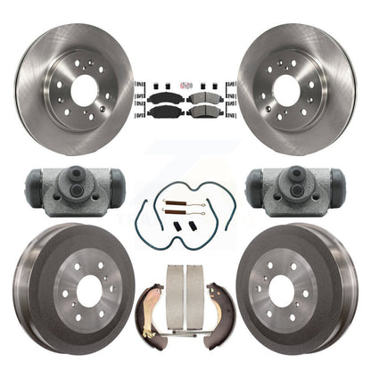Rotors de frein avant et arrière, Kit de tambour à plaquettes semi-métalliques (9 pièces) pour Chevrolet Silverad