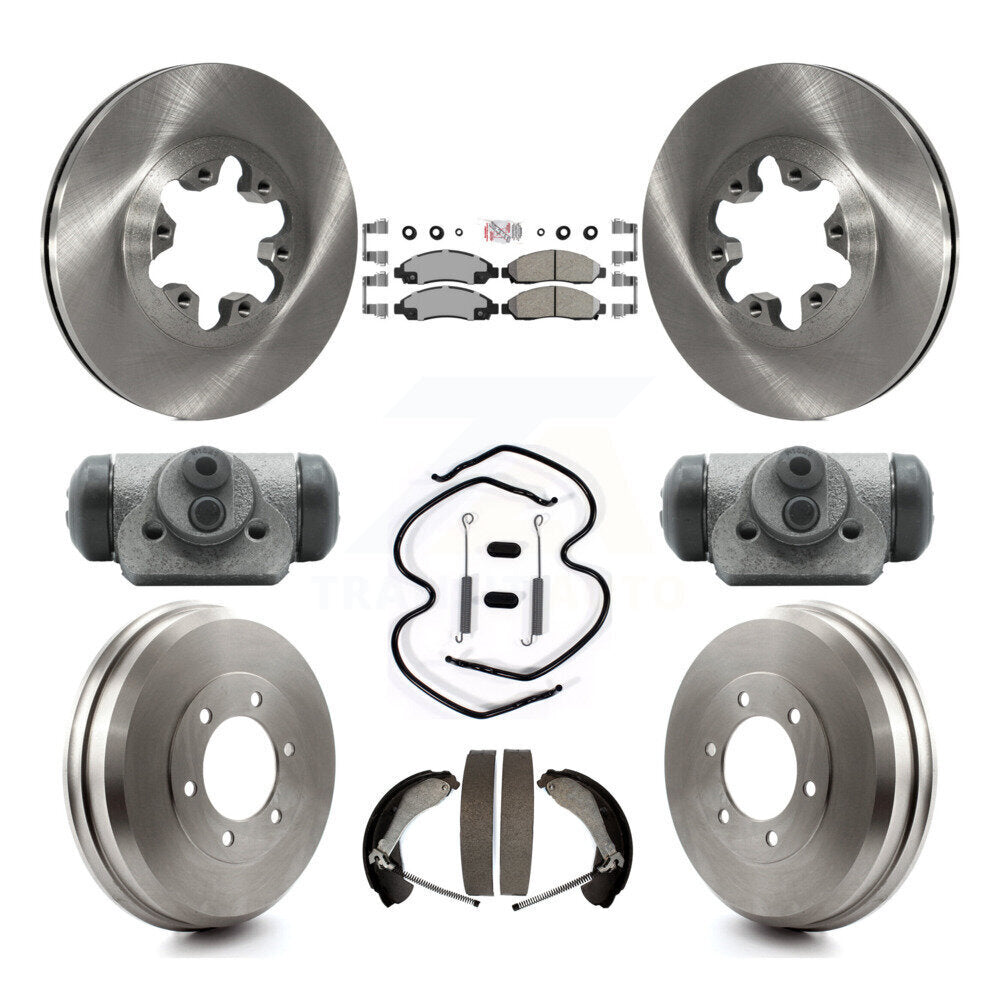 Kit de plaquettes et de tambour en céramique, Rotor de frein avant et arrière (9 pièces) pour Chevrolet Colorado GM