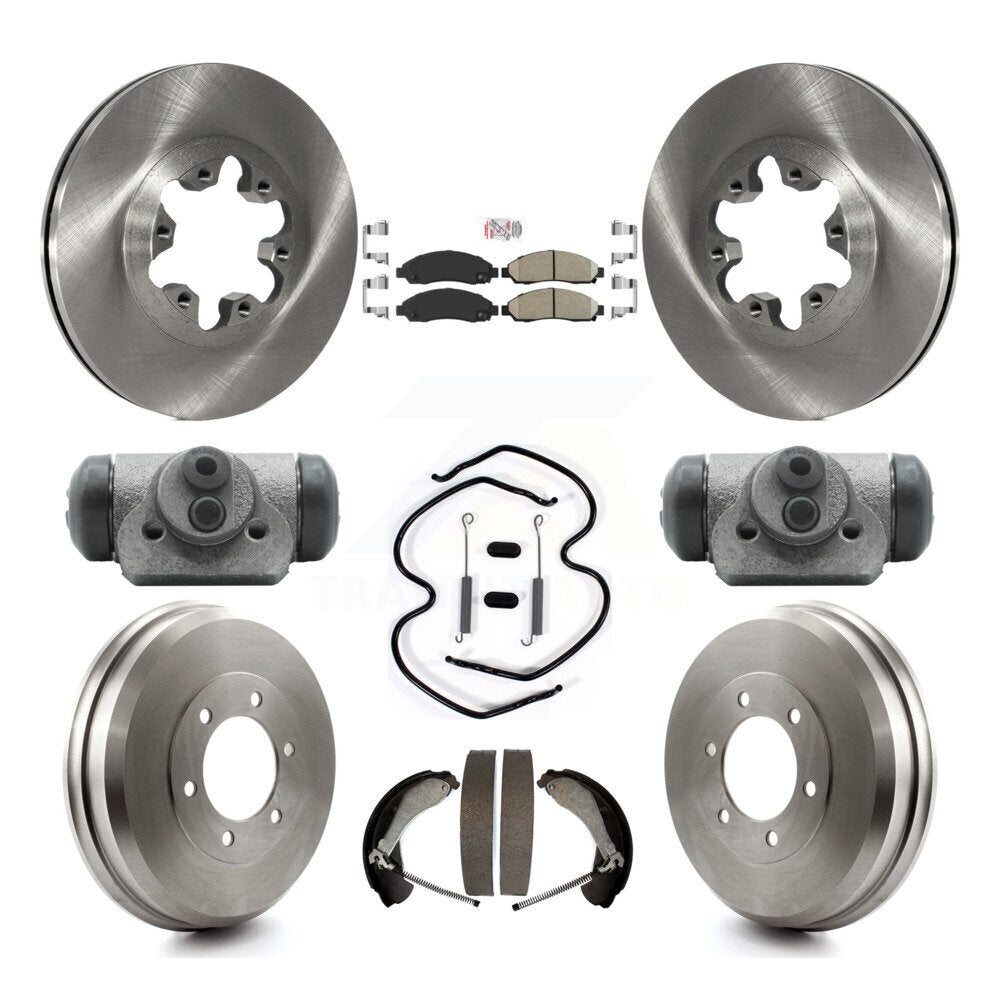Kit de plaquettes et de tambour en céramique, Rotor de frein avant et arrière (9 pièces) pour Chevrolet Colorado GM